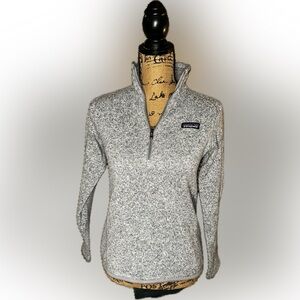 Patagonia Better Sweater Gray Quarter Zip Pullover Fleece Jacket Gorpcore XS